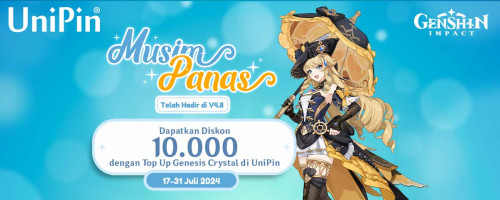 Musim Panas Datang dengan Versi 3.8 terbaru! Koleksi Karakter dengan Diskon 10.000 Setiap Hari dari UniPin